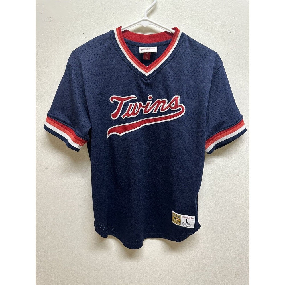 Boys Twins Jersey Mitchell & Ness Jersey | Size Large 14/16